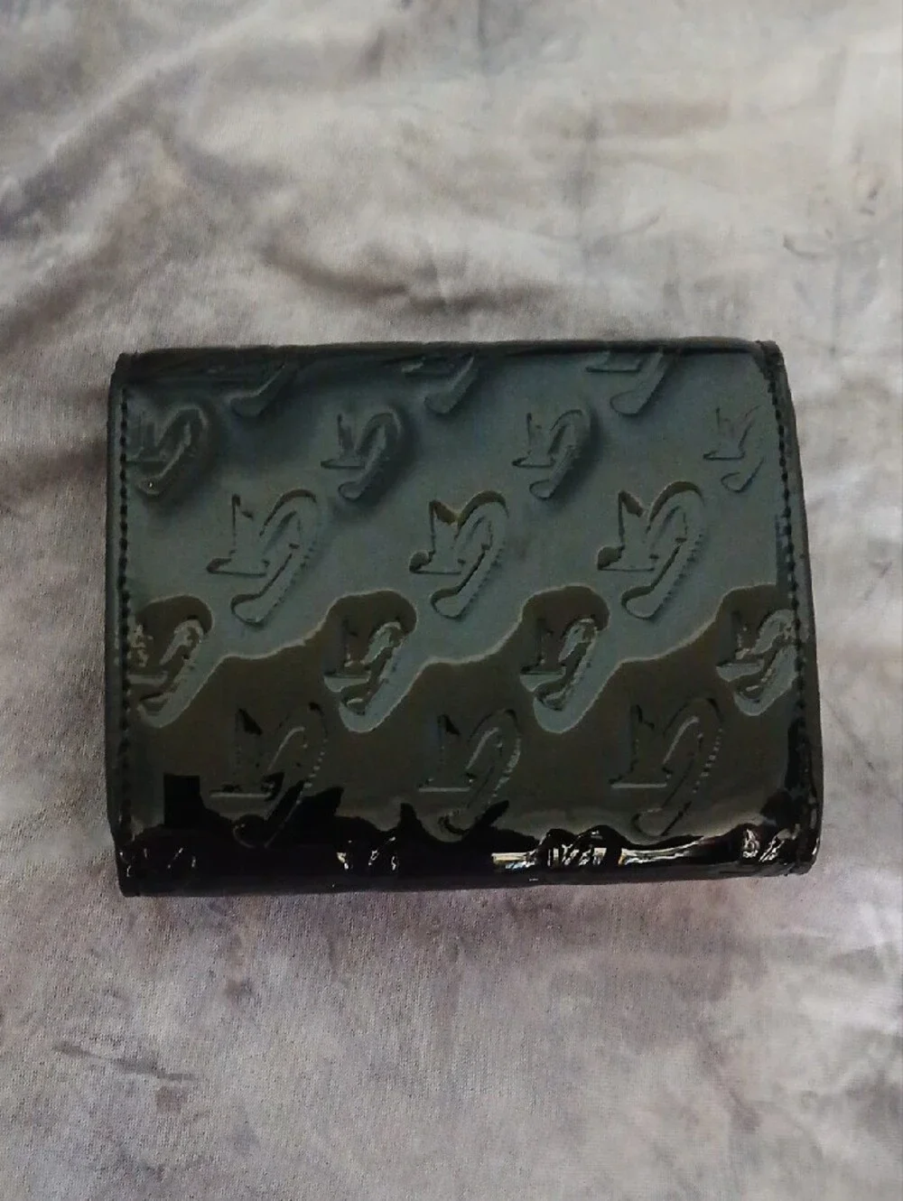Small Monogram Matte Black Compact Wallet